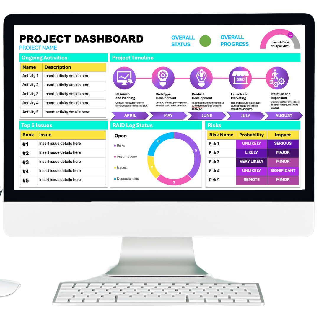 FREE Project Management Dashboard